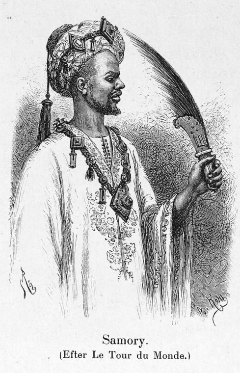 Samory, dessin d'Édouard Riou